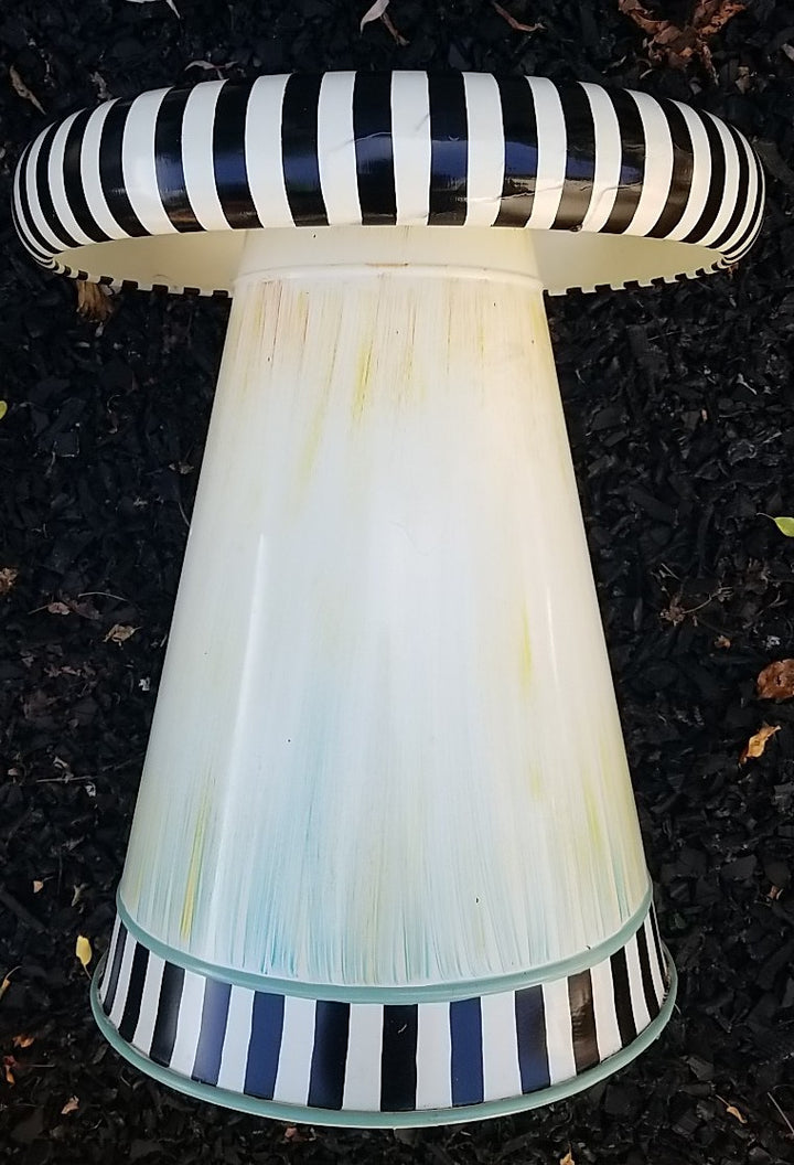 MacKENZIE CHILDS RETIRED Outdoor Metal  Toad Stool- Large