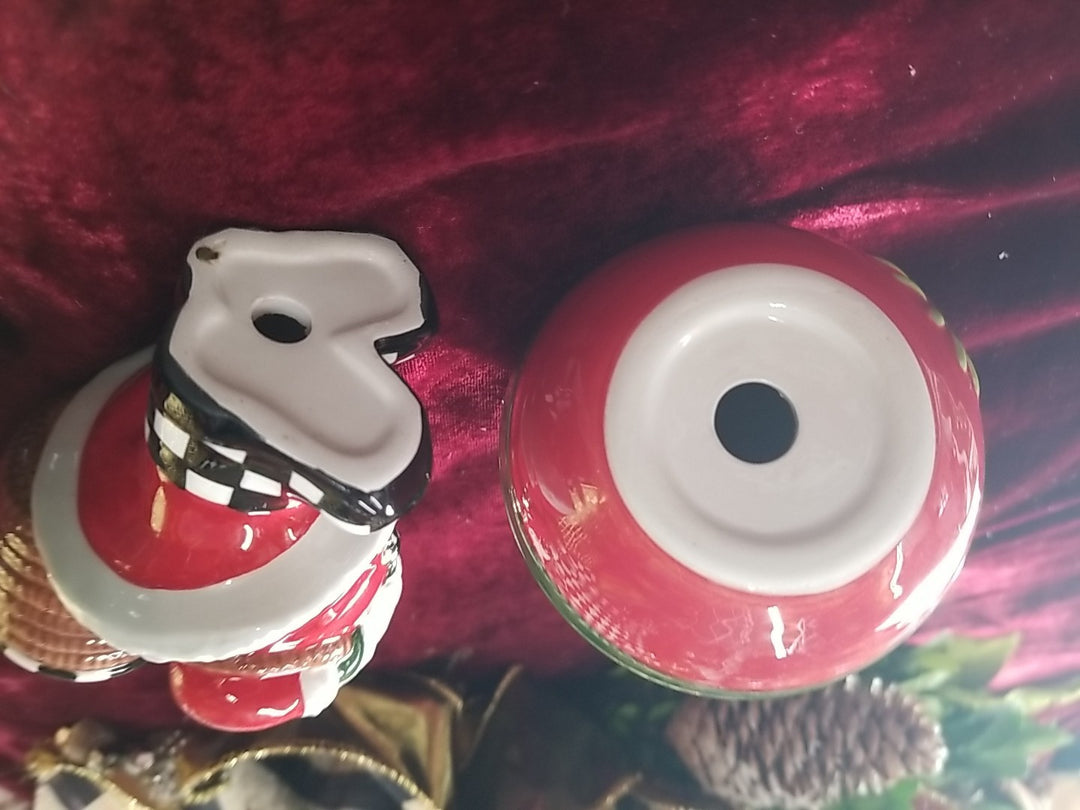 Brand New Mackenzie Childs Granny Kitsch Hostess Set Holiday-new In Box