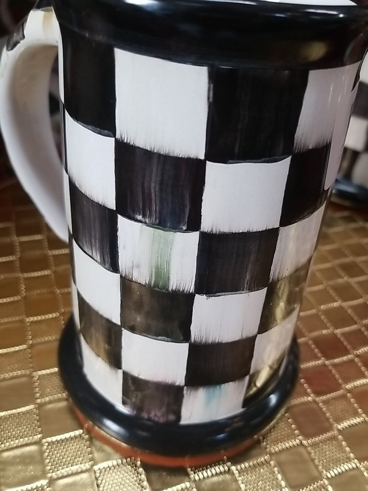 MACKENZIE CHILDS Courtly Check Mug - Stein- Ceramic-retired