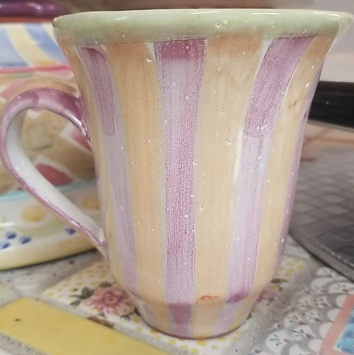 MacKenzie Childs  Wallcourt Durant Mug  Ceramic - 12 Oz- Retired