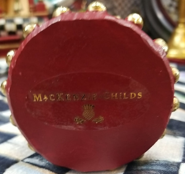 Mackenzie Childs Nutcracker Mini Bottle Brush Christmas Tree 12" H retired