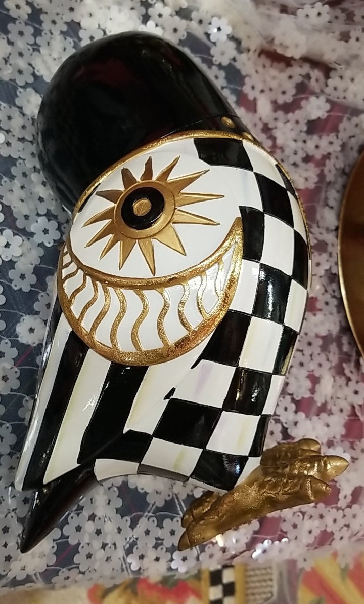 Mackenzie Childs Cosmique Owl- Star- New