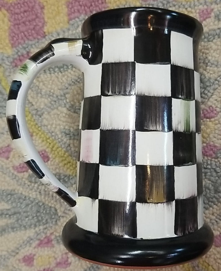 MACKENZIE CHILDS Courtly Check Mug - Stein- Ceramic-retired