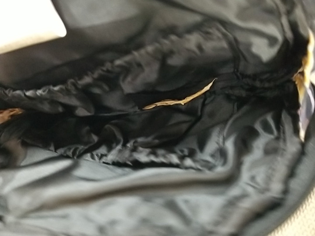 mackenzie childs Vendage  1/2 Moon Bag 10" X 8"- Retired Pattern 2 inside pocket