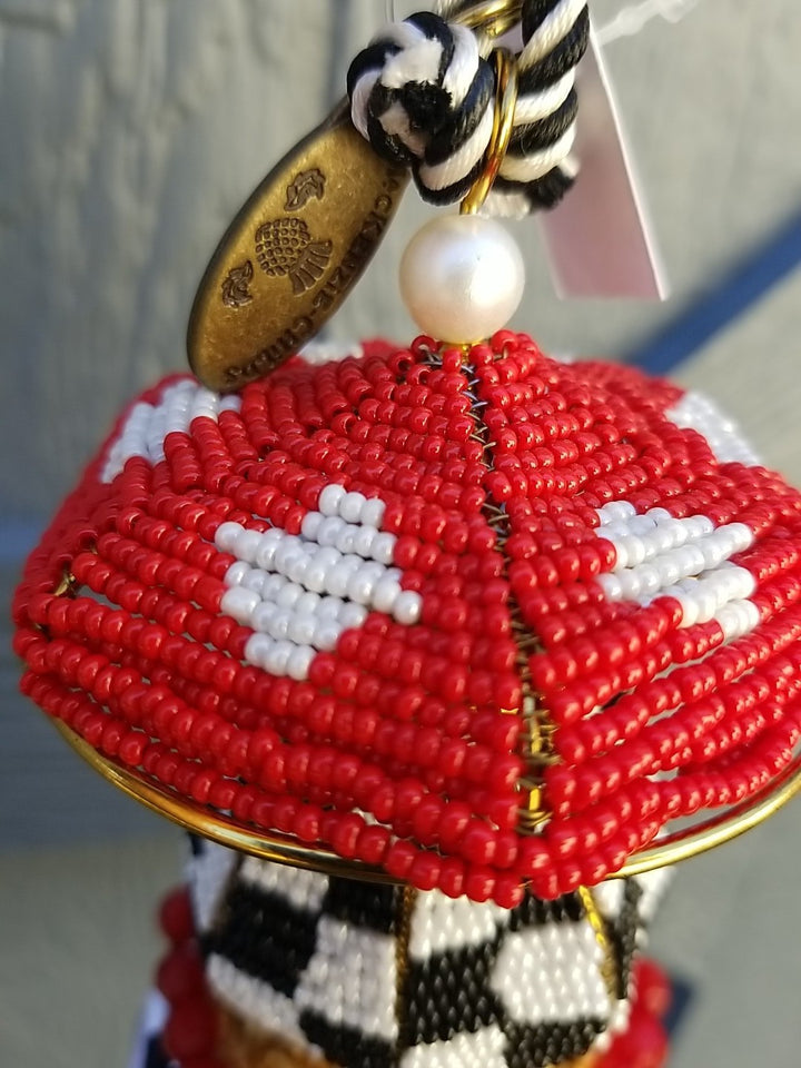 New Mackenzie Childs Toadstool Beaded Tassel- NWT