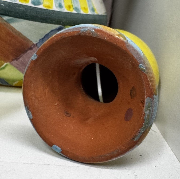 MacKenzie Childs Name Card Holder - Vintage Yellow