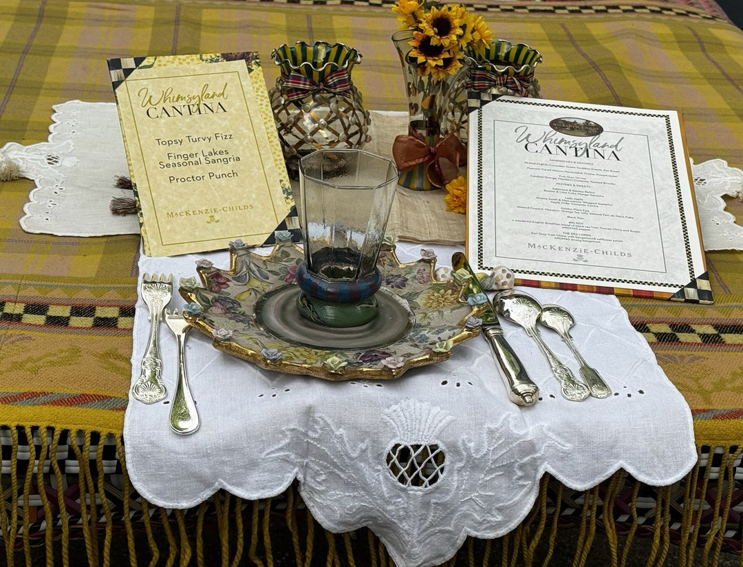 Mackenzie Childs Vintage  Silver-plate  Silverware Place Setting  Set Of 5