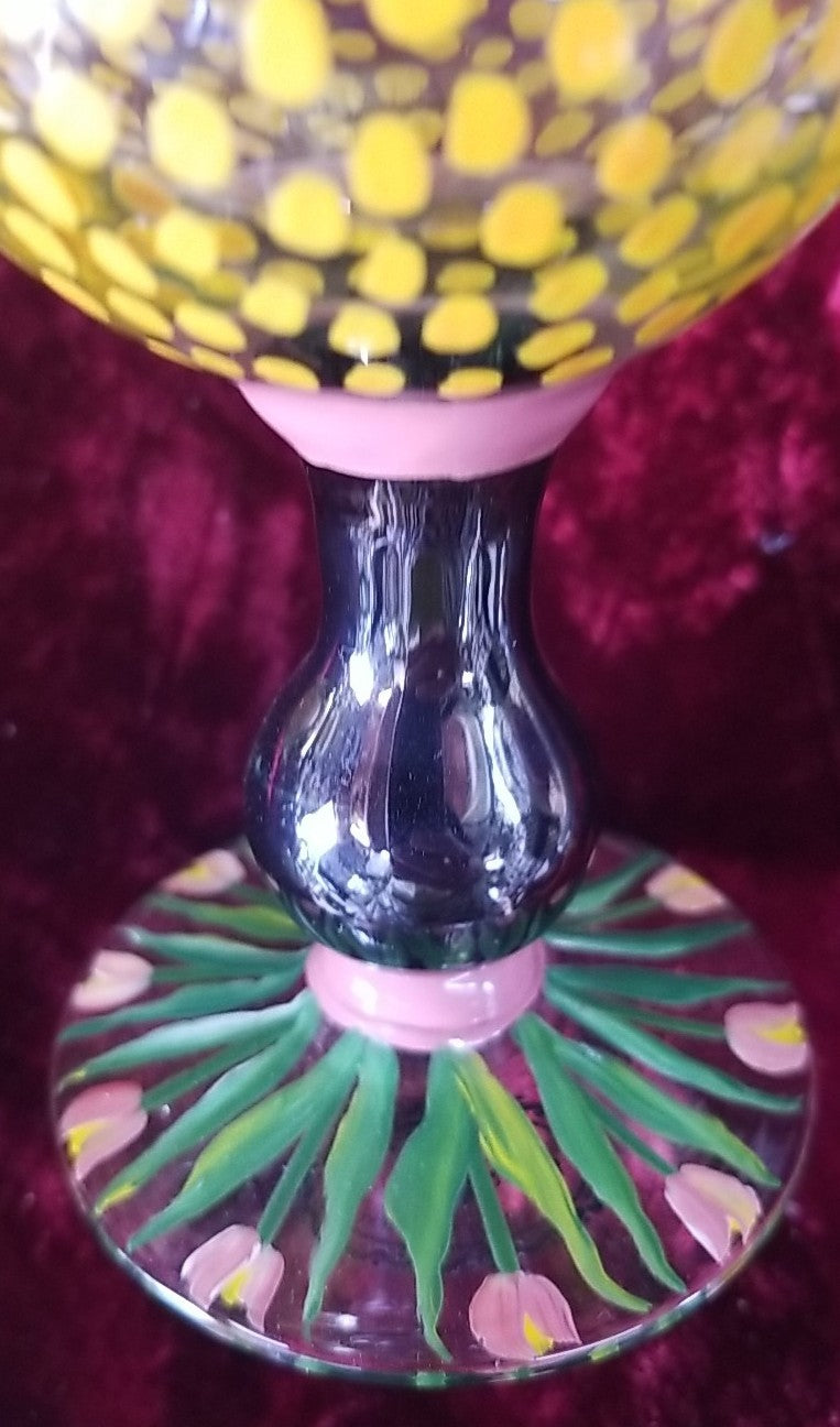 MacKenzie Childs Piccadilly Circus Water Goblets - Set of 2