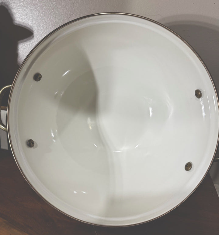 MacKenzie-Childs Rosy Check Almost Everything Bowl Enamel New!