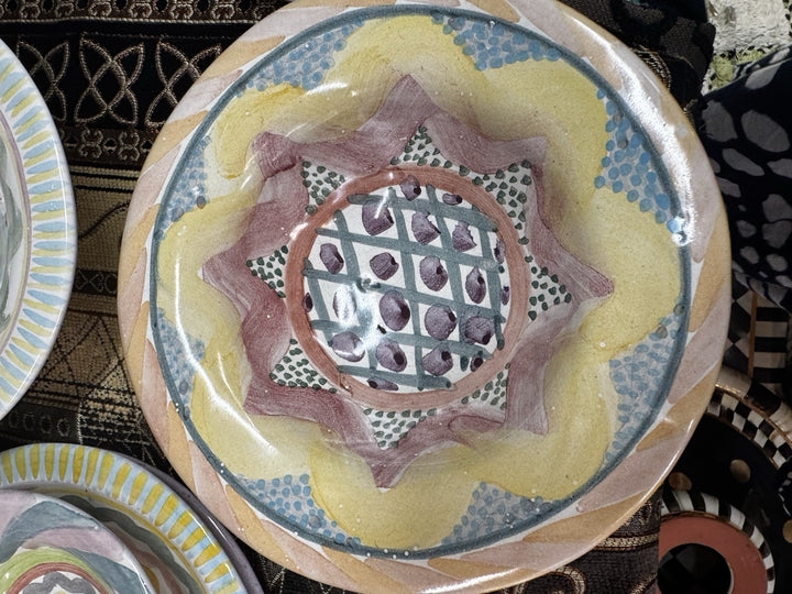 MacKenzieChilds  Taylor Kukenhoff Ceramic Bowl 8.25" Long - 3” Tall