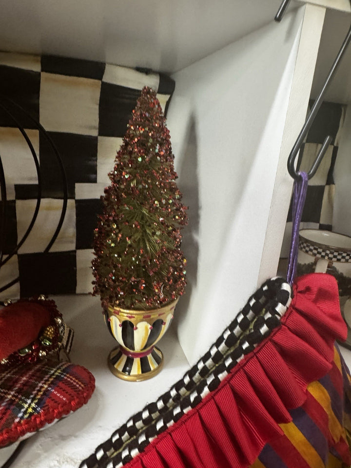 MacKenzie-Childs Sugarplum  Small BOTTLE BRUSH TREE Retired