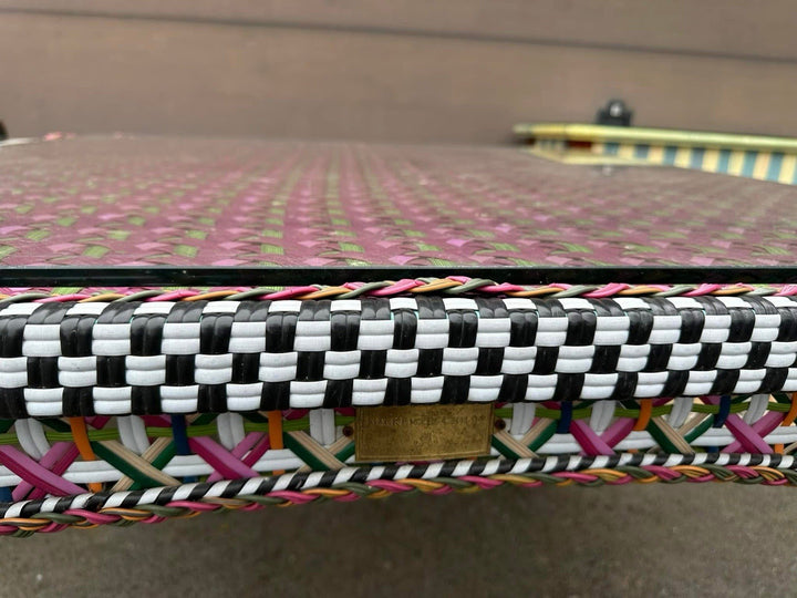 Mackenzie Childs Flower Market Outdoor 48”x48” Table -Long Retired- Excellent