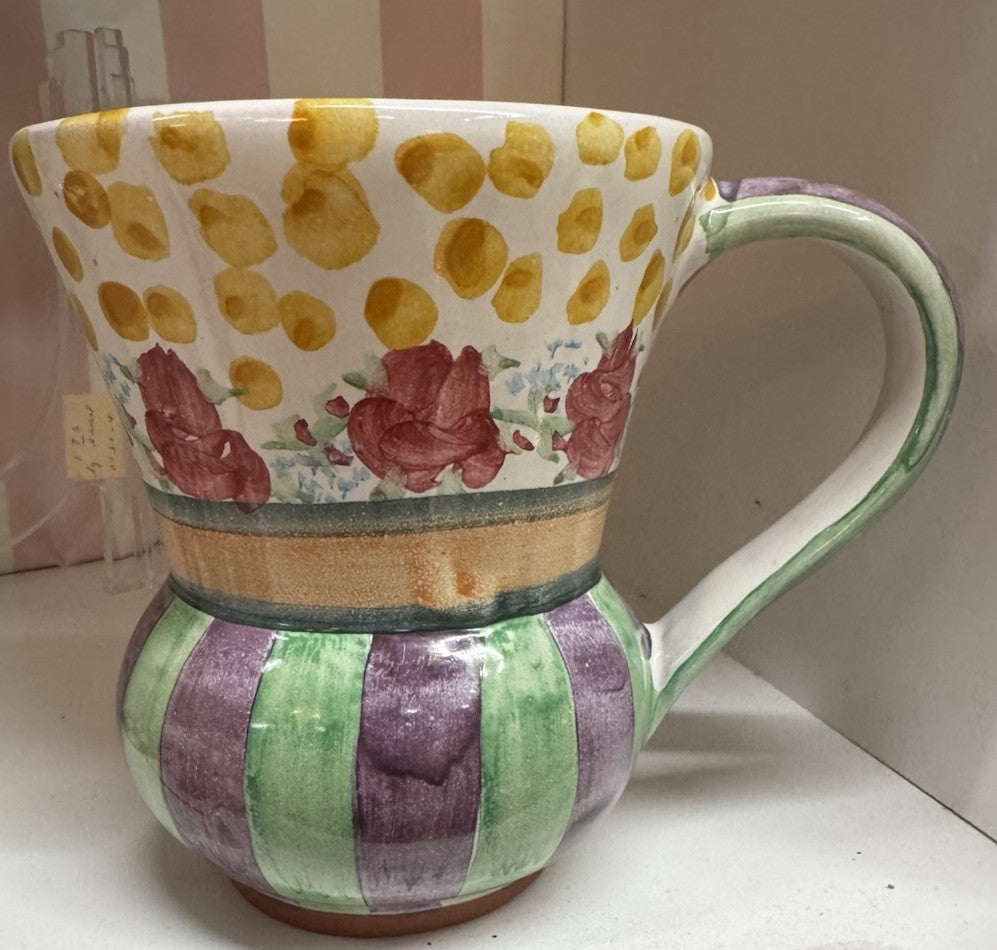 Mackenzie Childs Forest Home  TAYLOR MUG Only Hand Painted Majolica 2019