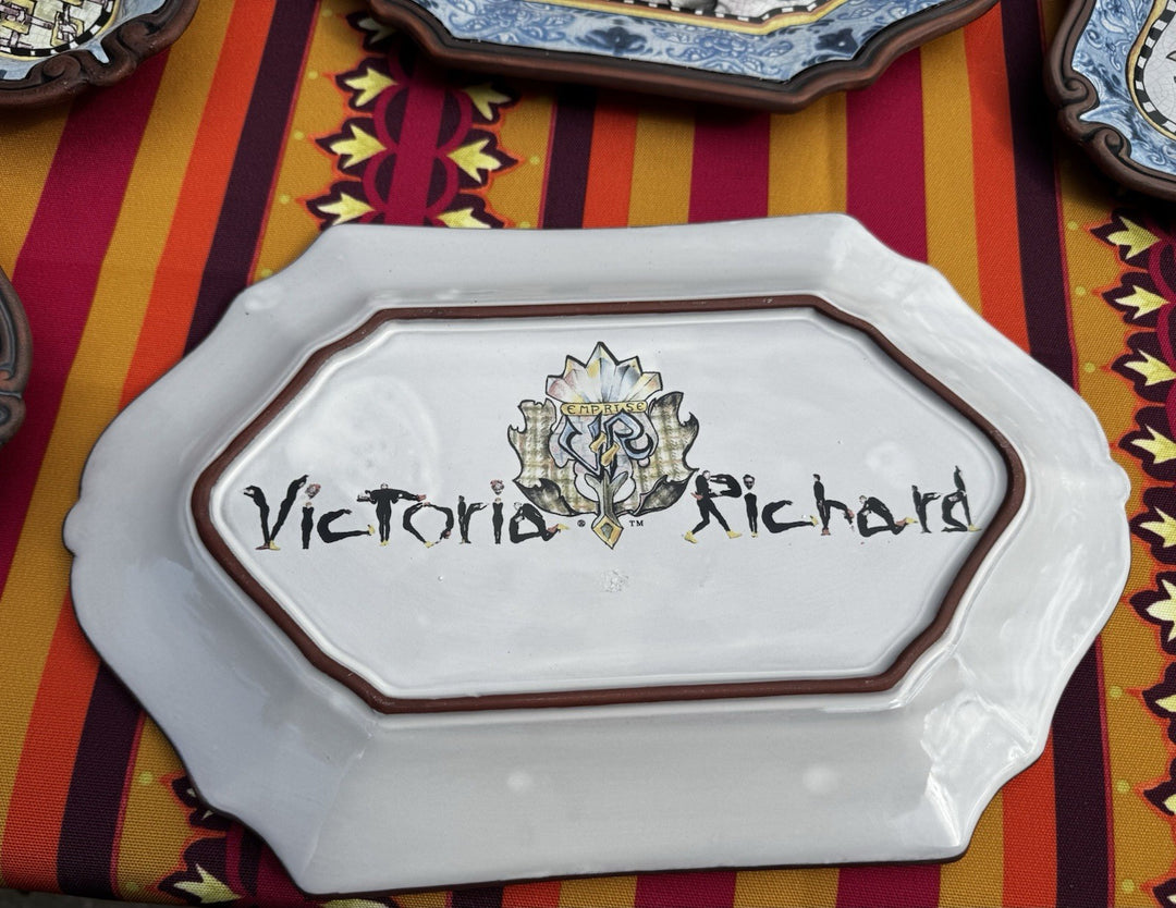 Victoria and Richard MacKenzie-Childs Emprise Superfluous 14” Dinner / Platter