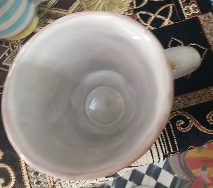 MacKenzie Childs  Wallcourt Fenwick Footed Mug  - 12 Oz- Retired