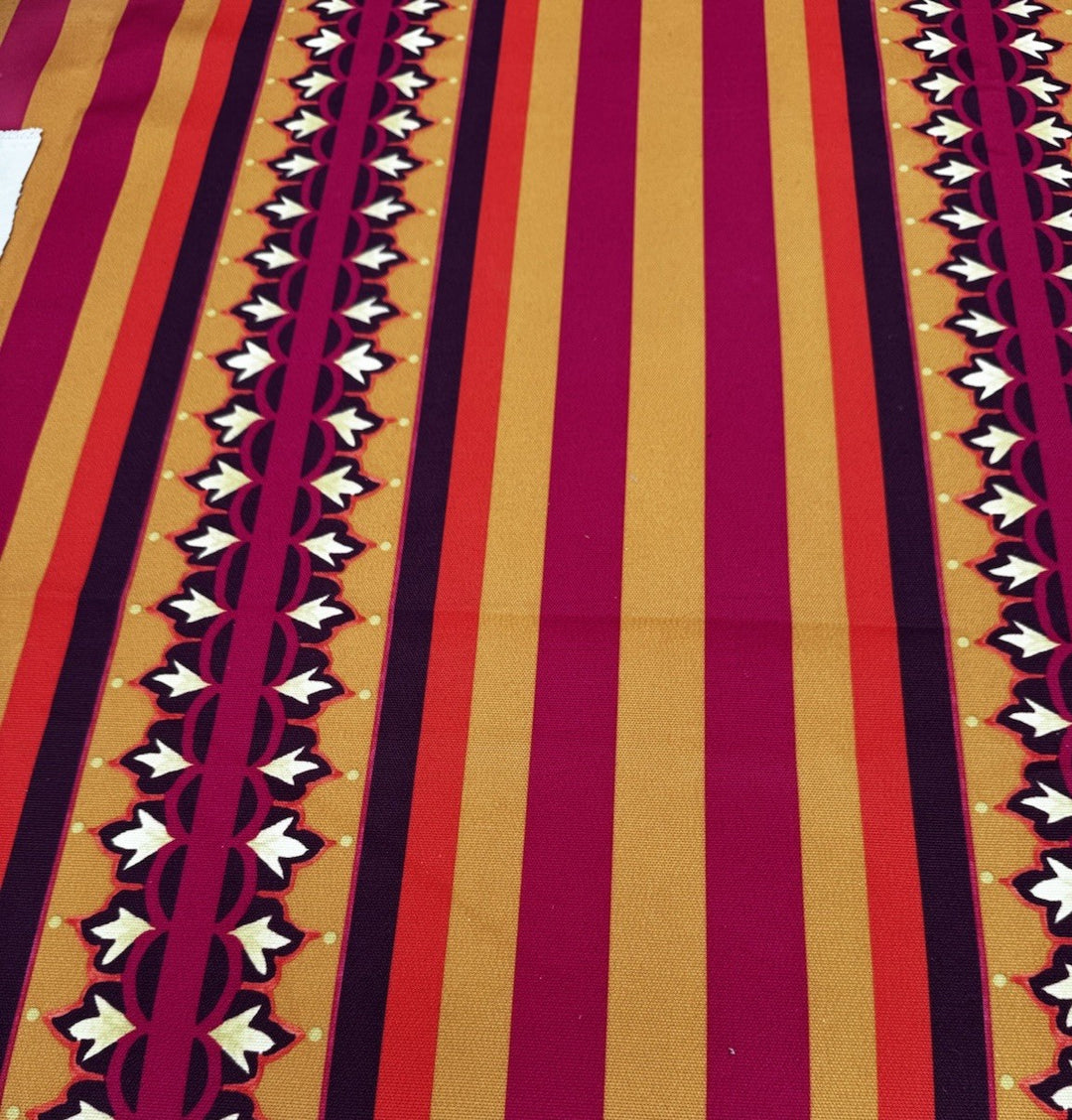 MacKenzie Childs Fabric By The 1/2 Yard Outdoor Sunburst Fabric New