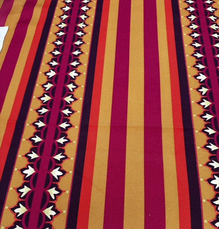 MacKenzie Childs Fabric By The 1/2 Yard Outdoor Sunburst Fabric New