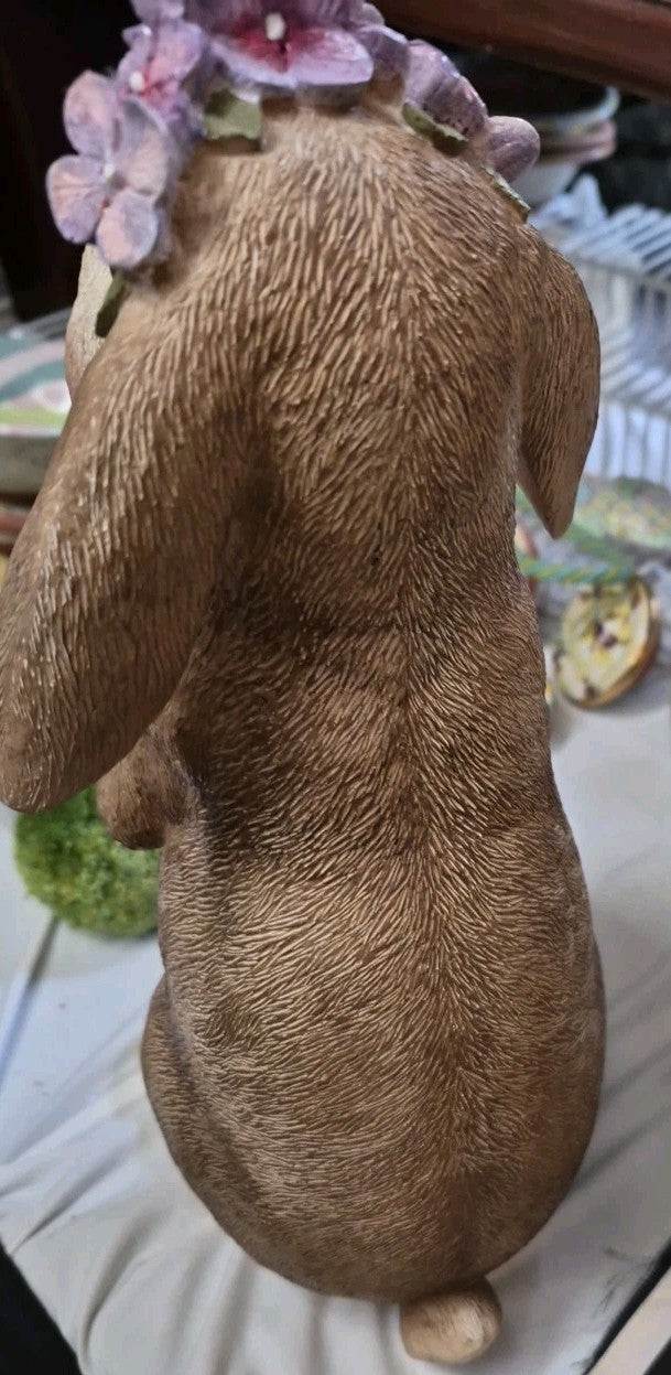 Mackenzie Childs Courtly Cottage With Courtly Check Bunny Rabbit  Retired