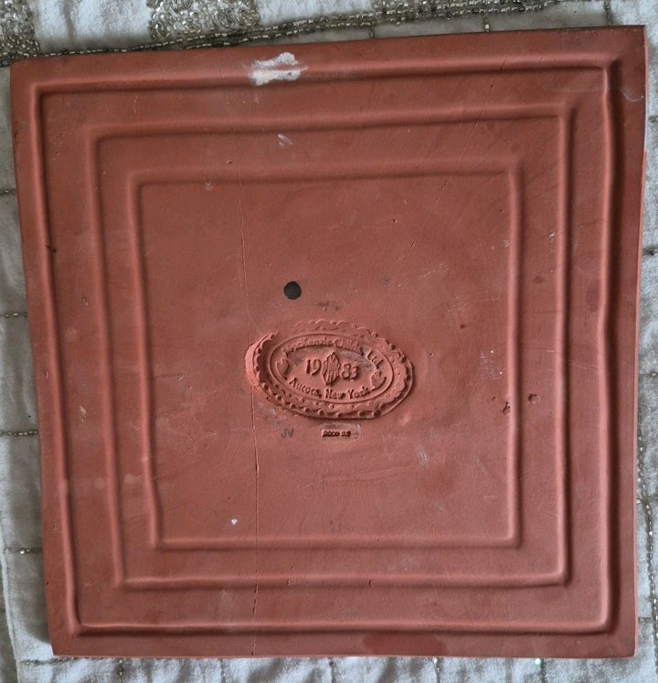 MACKENZIE CHILDS Taylor  HOT PLATE TRIVET TILE 8”x8”  King Ferry- 2nd Read