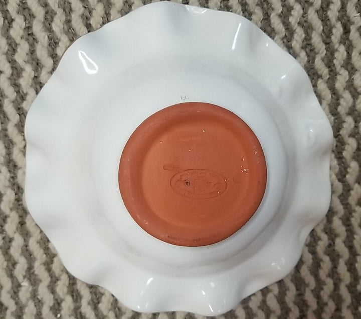 Mackenzie Childs Blue Honeymoon  Fluted  Breakfast bowl 8.5” Ceramic