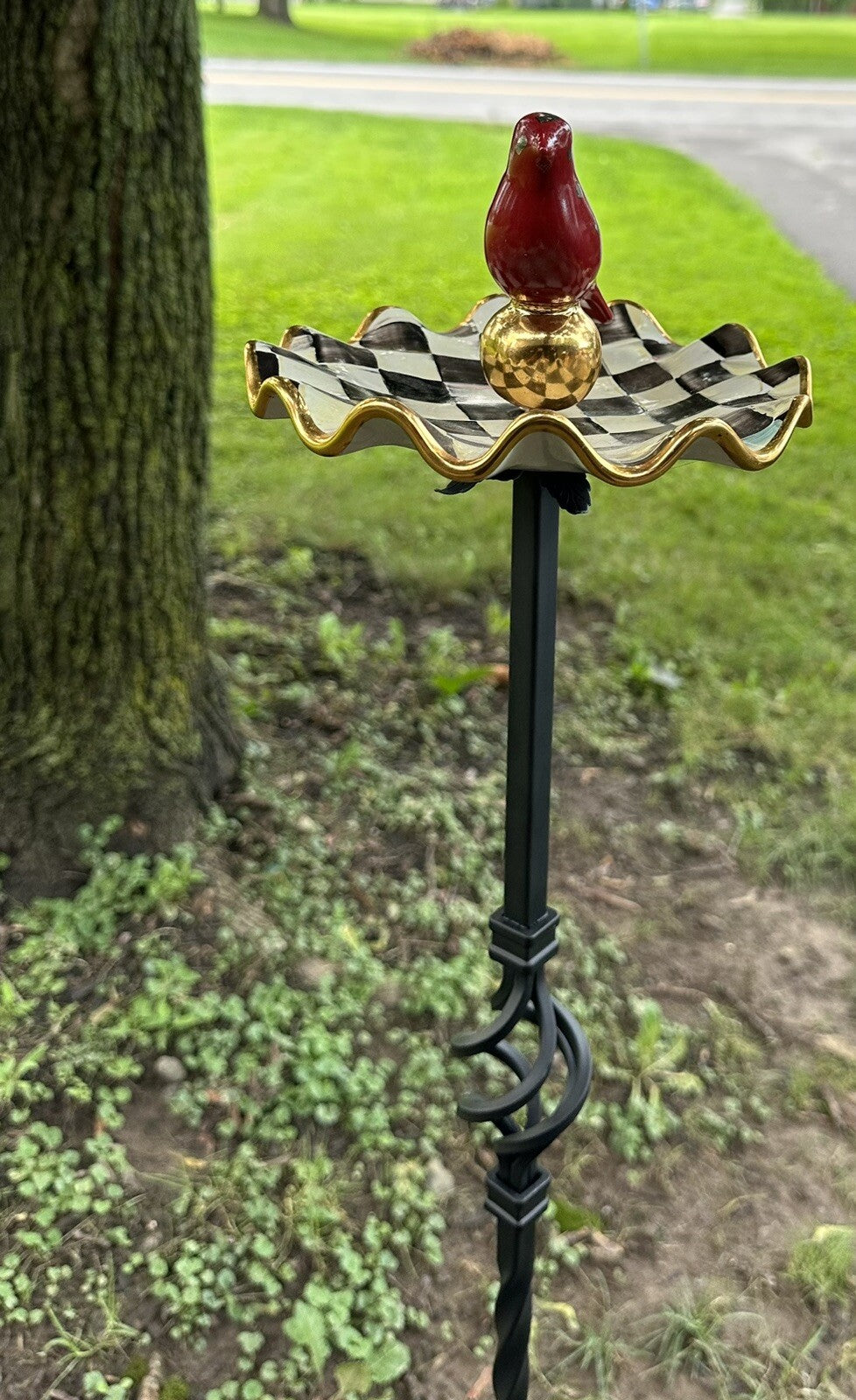 Outdoor GARDEN STAKE~42 ” Fabricated For A Mackenzie Childs Garden Ball