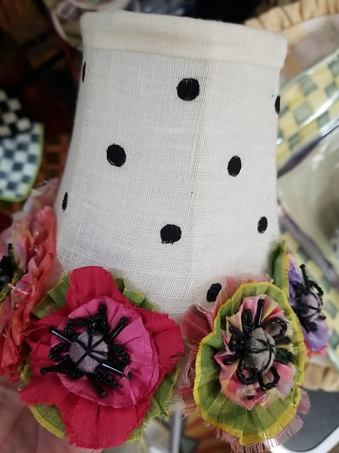 MacKenzie-Childs Cutting Garden Chandelier Lamp Shade- Excellent Retired