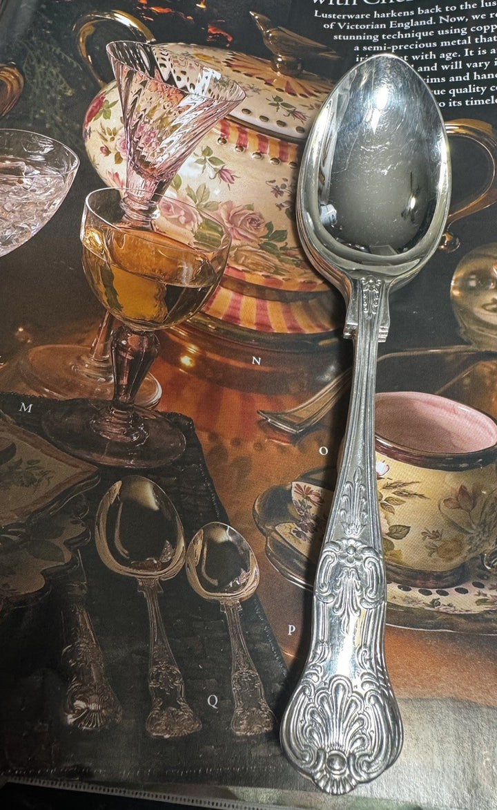 Mackenzie Childs Vtg Silver-plate  Silverware Place Setting  Of 5 Pieces