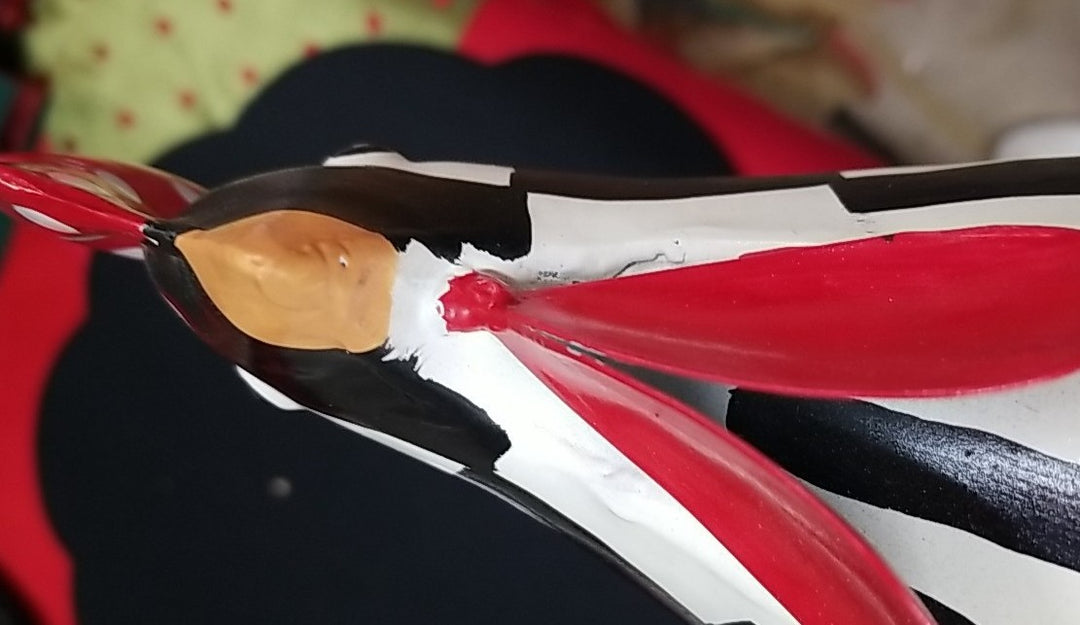 New Mackenzie Childs Checkerdot Rooster - Large 18.75” Tall