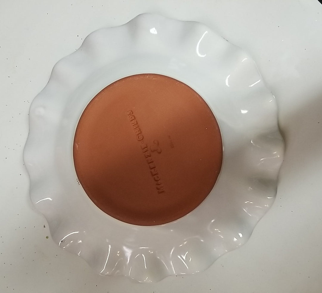 MacKenzie Childs Taylor Glen Park Dessert Salad Plate 9” Fluted- New 2011