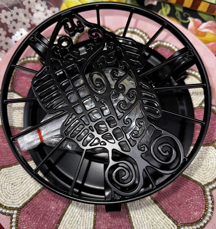 Mackenzie Childs Metal Trivet Food Warming Fish For Fondue Set