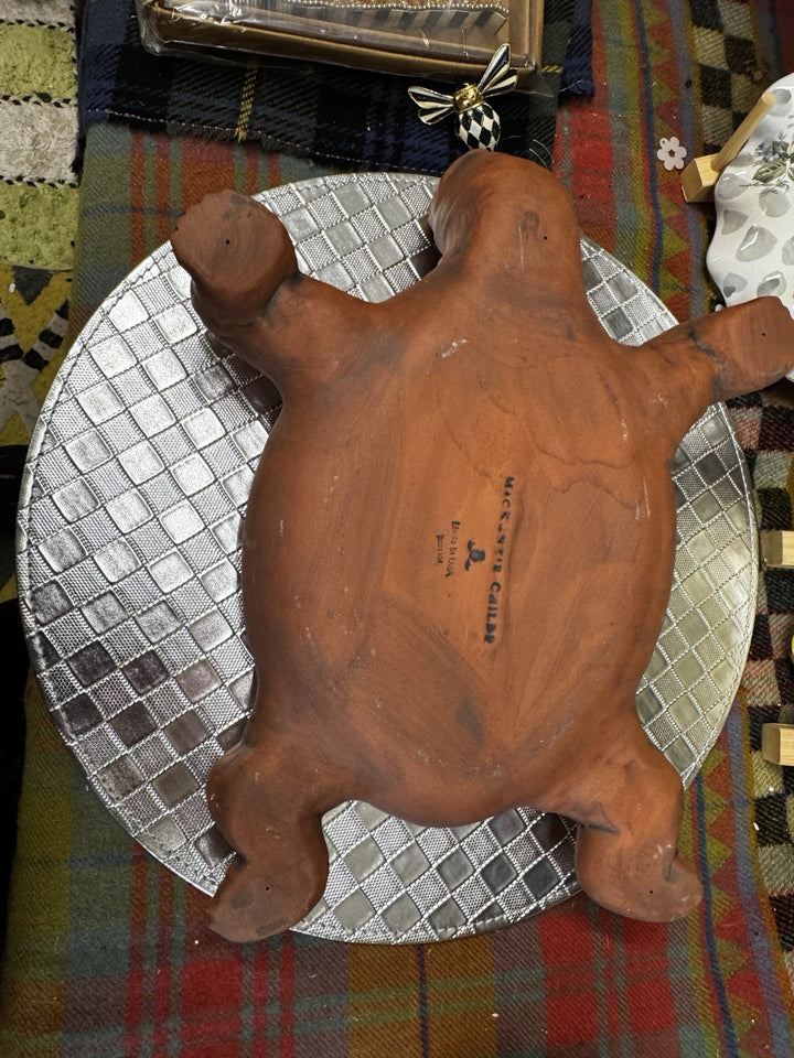 Mackenzie Childs Ceramic Turtle Tureen  Base Terracotta Component Retired