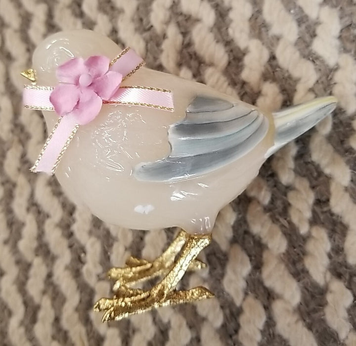 Mackenzie Childs Milk Bird Left Facing Small - Retired New