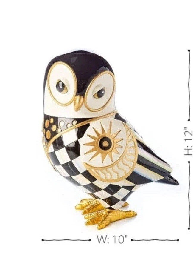 Mackenzie Childs Cosmique Owl- Star- New