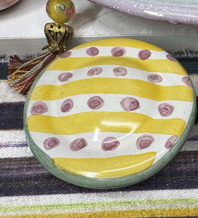 Mackenzie Childs Wallcourt One Bixley“  Knob-2.5”  Terracotta Made In Aurora