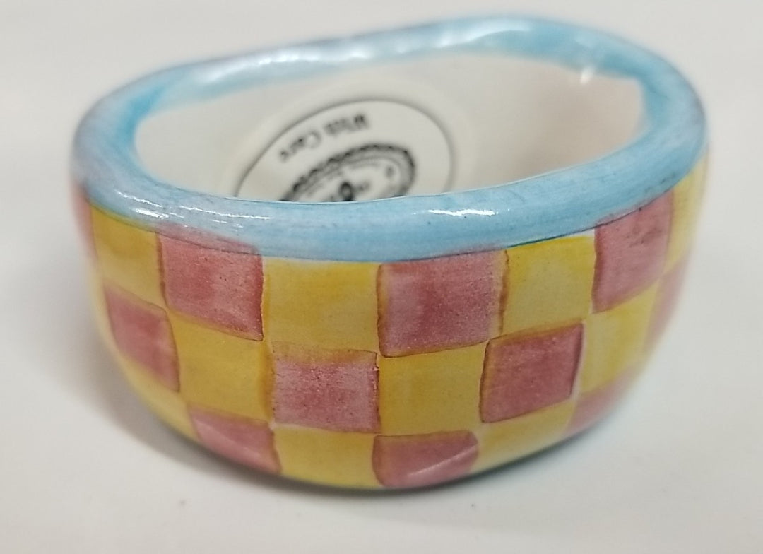 Mackenzie Childs Lot of 2 Napkin Rings Ceramic Imrie & Fenwick Wallcourt