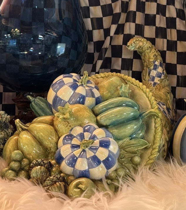 MacKenzie Childs Cornucopia Centerpiece in Royal Autumn Retired