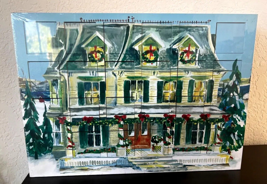MacKenzie Childs Christmas Holiday Aurora Farmhouse Advent Calendar NEW SEALED