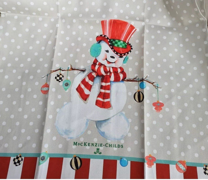 MacKenzie-Childs Snowman Dish Towel- Granny Kitsch 2023 -New