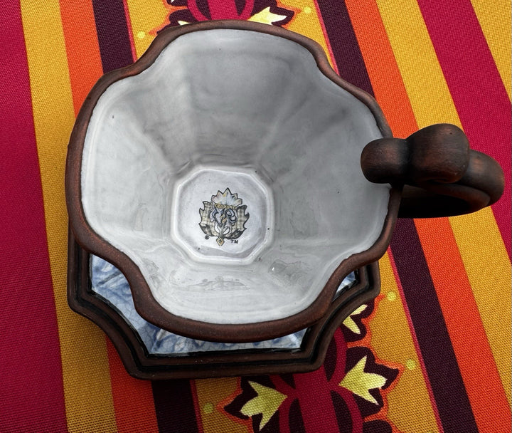 Victoria and Richard MacKenzie-Childs Emprise Superfluous Cuppa And Saucer