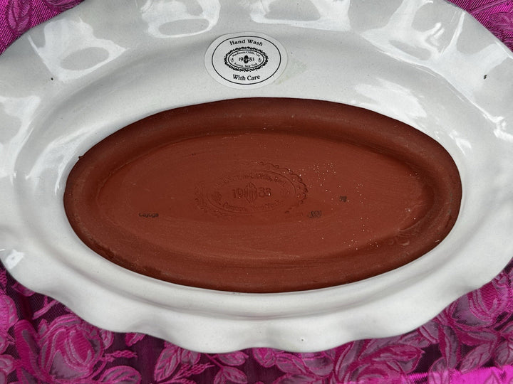 Mackenzie Childs Taylor Cayuga 12" X8.5” Oval  Serving Platter  Retired