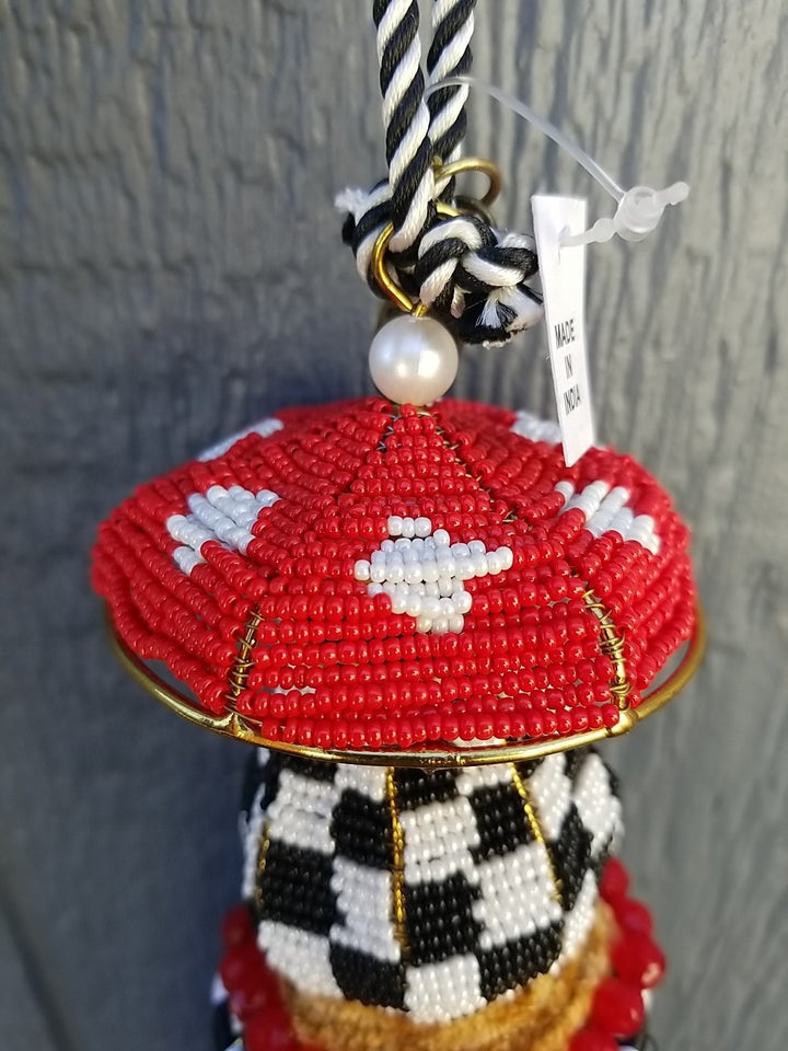 New Mackenzie Childs Toadstool Beaded Tassel- NWT