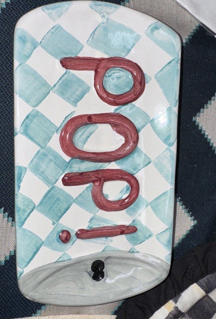 MACKENZIE CHILDS 8.5” Soda Pop Can  Plate Made In Aurora - Limited Not Released