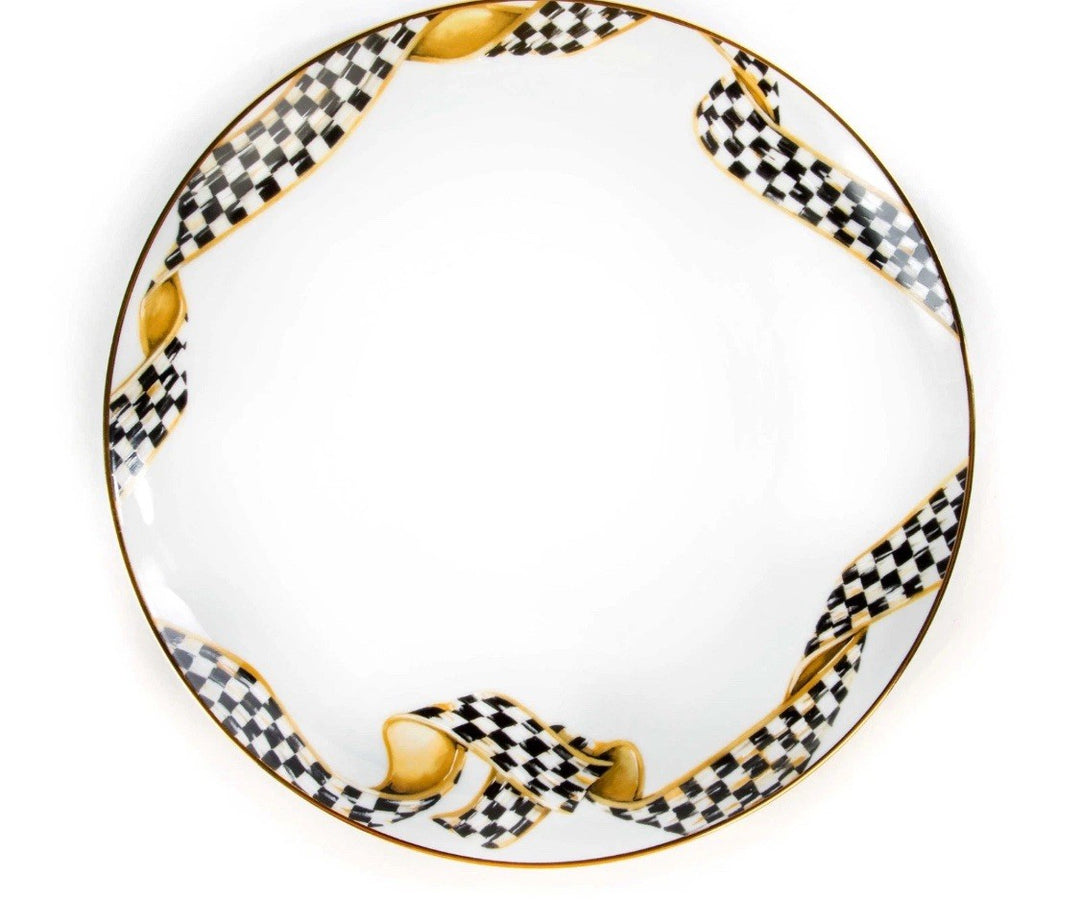 Mackenzie Thistle And Bee Ribbon Dinner Plate Childs 10" New