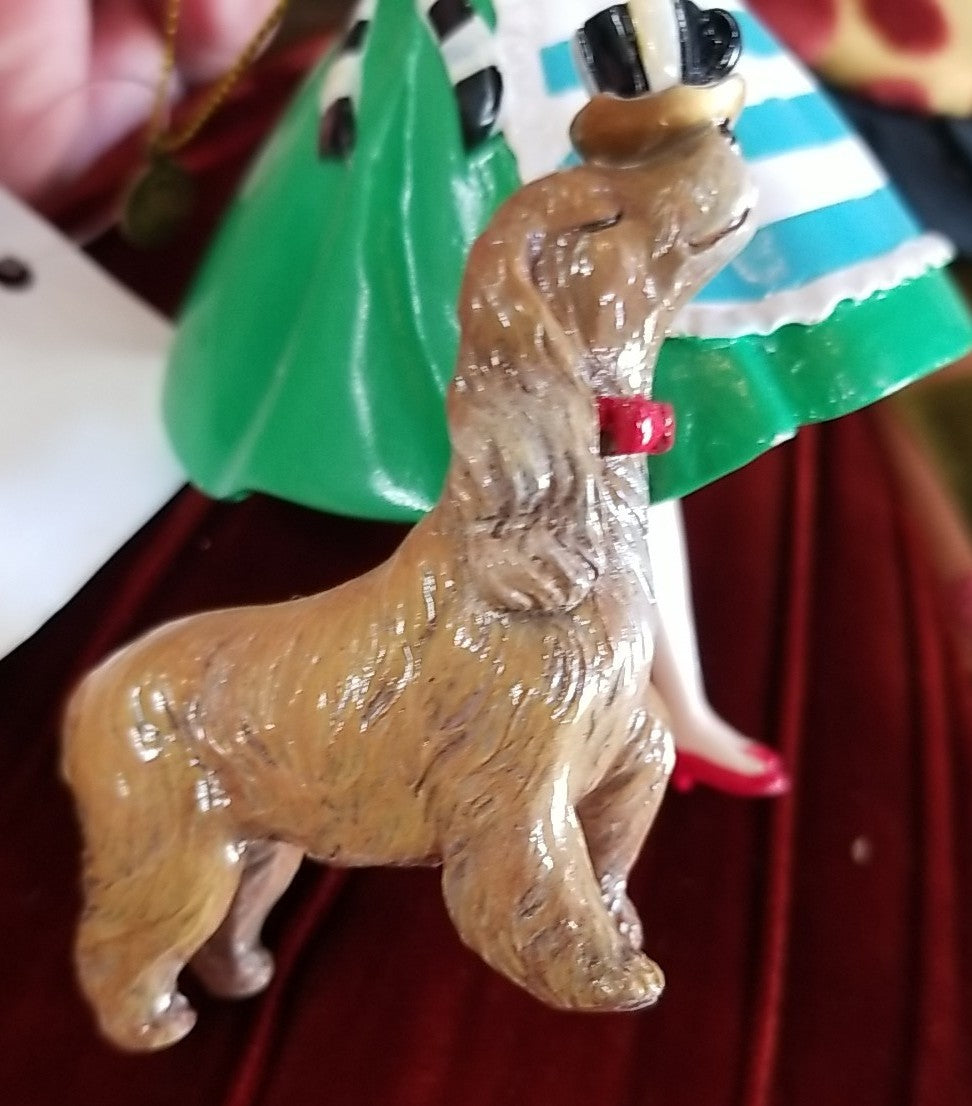 MacKenzie Childs Its A Wonderful Life Hostess Ornament Retired & Cocker Spanial