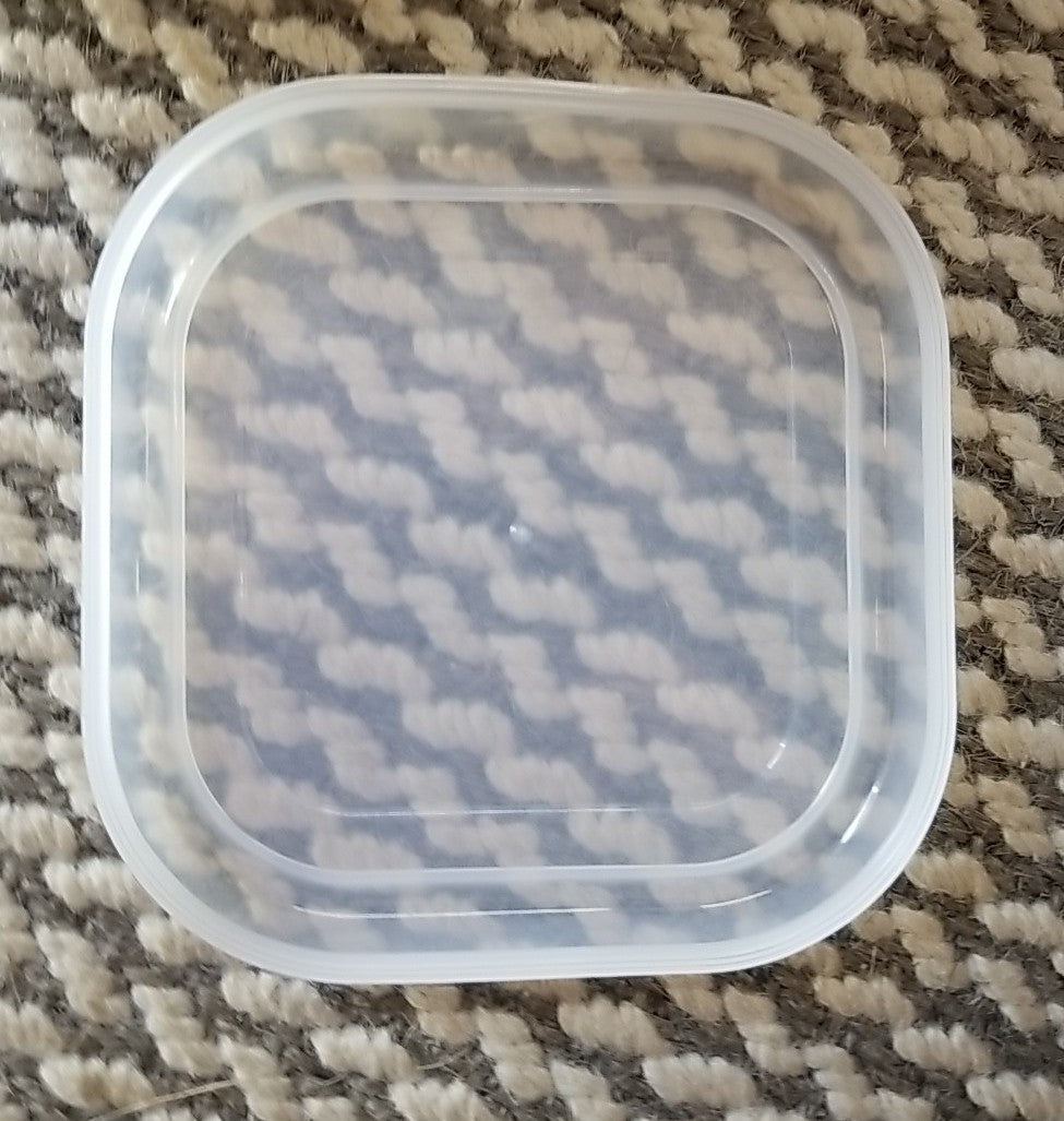 MacKenzie Childs Butterfly Garden Square Enamel Storage Container- New