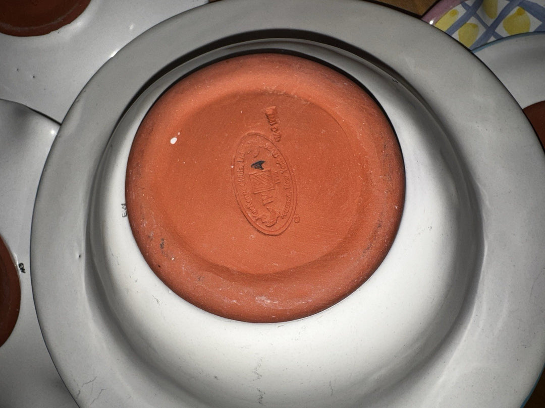 Mackenzie Childs Wallcourt Imrie Ceramic Bowl 8.25" X3” Tall 1988 Vintage