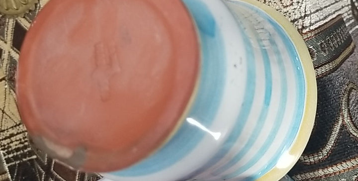 MacKenzie Childs Wallcourt Spencer Footed  MUG  Retired Pattern