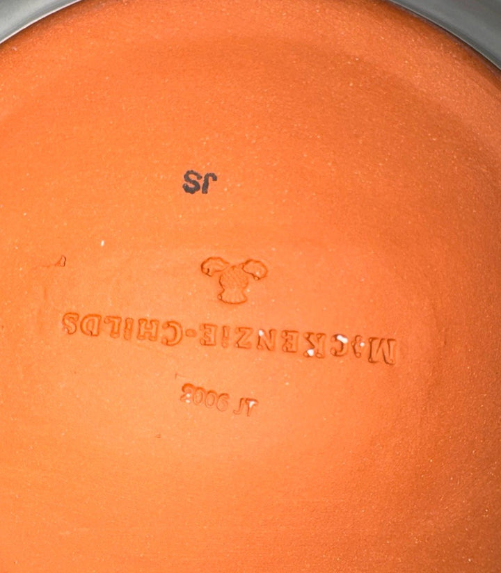 MacKenzie Childs Wallcourt  Ceramic Flat Maddox  Dessert Plate 8” 2006