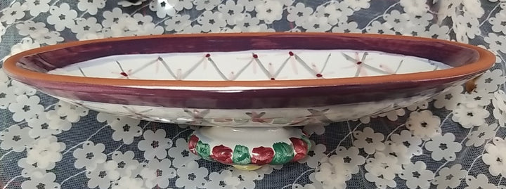 Retired  Mackenzie Childs Chicken Casserole  Dish With Lid - Ceramic- Read