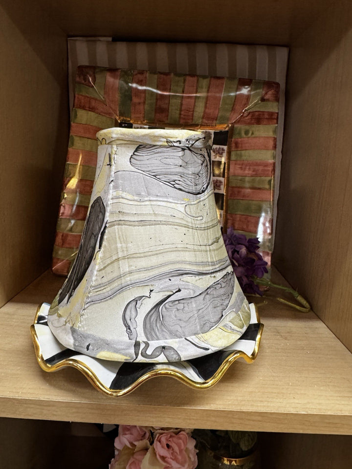 Mackenzie Childs Palazzo Swirl chandelier Lamp Shade- Retired Set Of 2